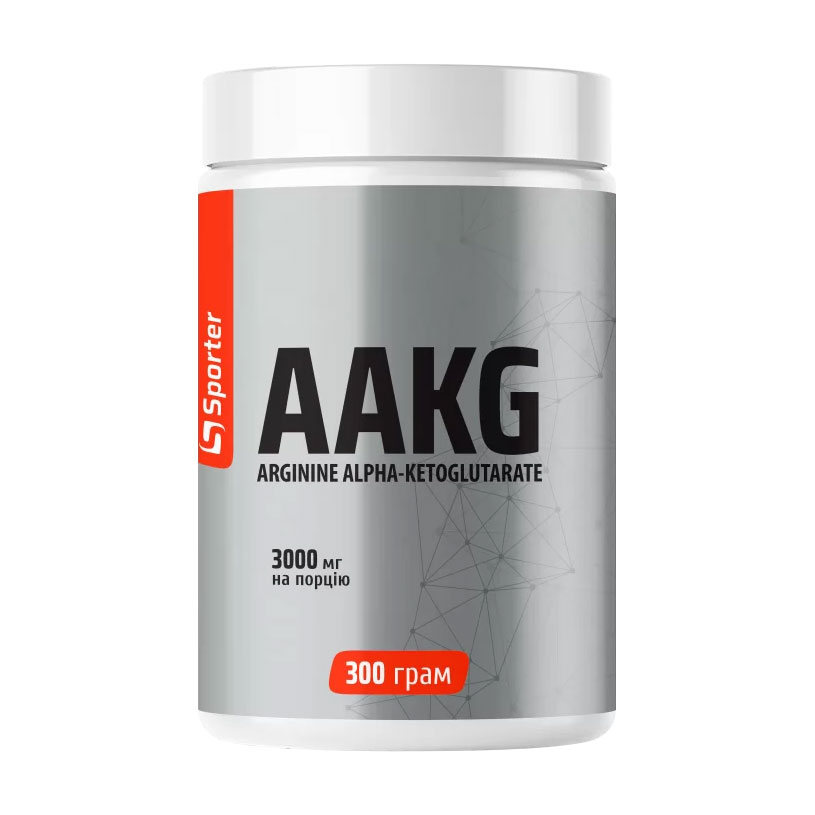 Аргінін альфа-кетоглутарат Sporter AAKG, 3000 мг, в порошку, 300 г