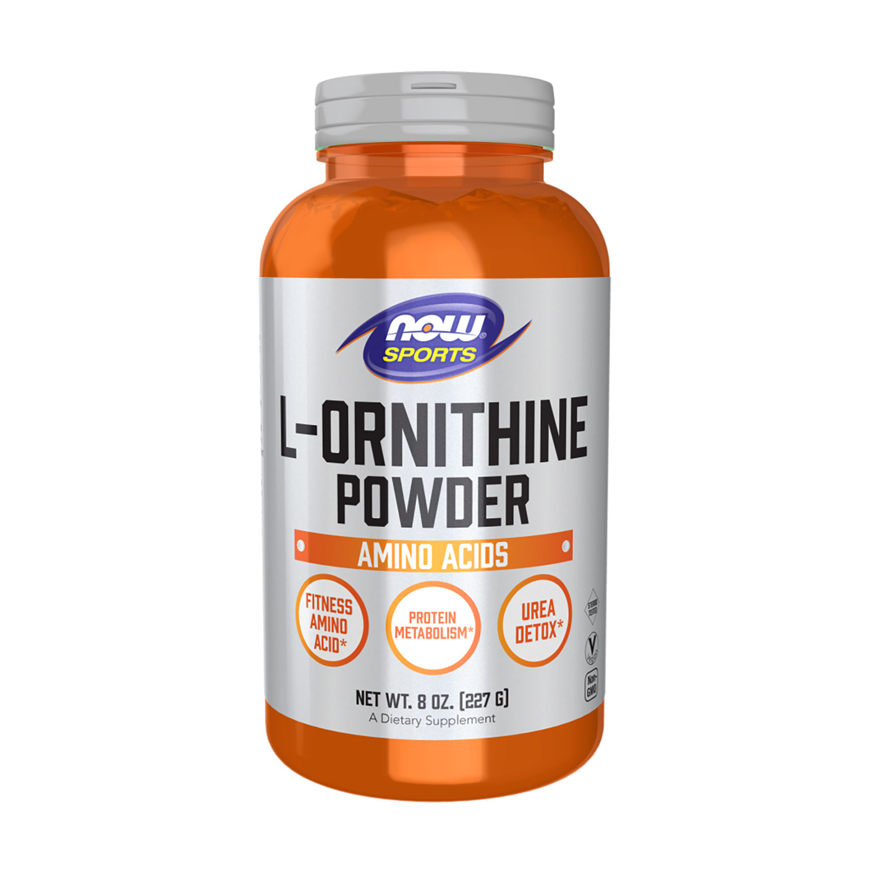L-орнітин NOW foods L-Ornithine Powder в порошку, 227 г